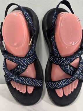 Skechers Men's Navy Patterned Strap Sport Sandals